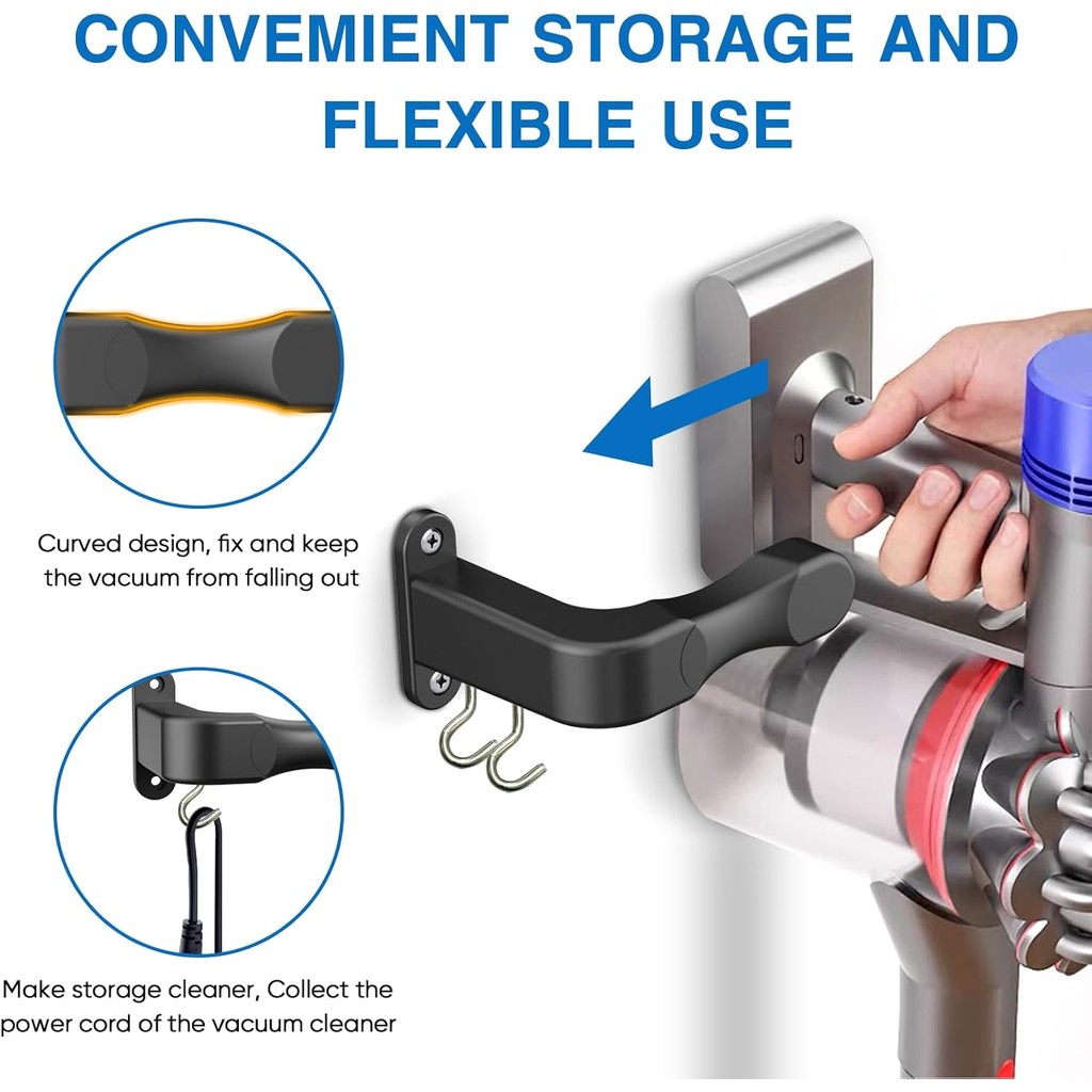 Wall Mount Holder ใช้งานร่วมกับ Shark IX141 IZ562H IZ682H IZ361H IZ462H สัตว์เลี้ยงไร้สาย Stick สูญญ