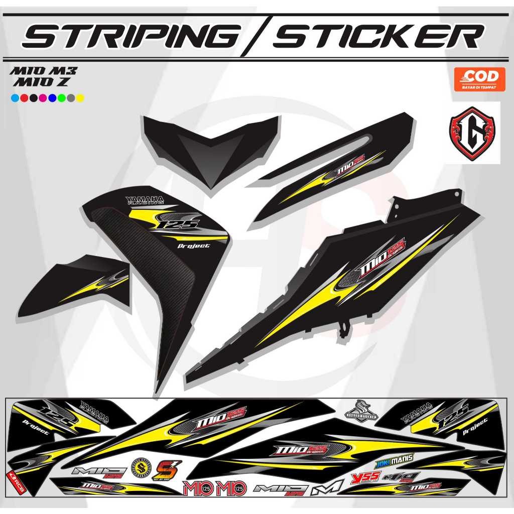 STRIPING MOTIF STRIPING VARIATIONS YAMAHA MIO M3MIO\Z TER VARIANT NEWS BH78