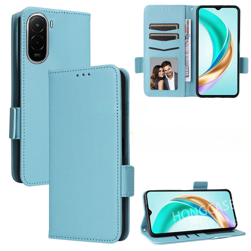 เคสโทรศัพท์สําหรับ Xiaomi Poco M7 Plus PocoM7 PocoM7Plus M7Plus 4G 5G 2025 Flip Casing Lychee Patter