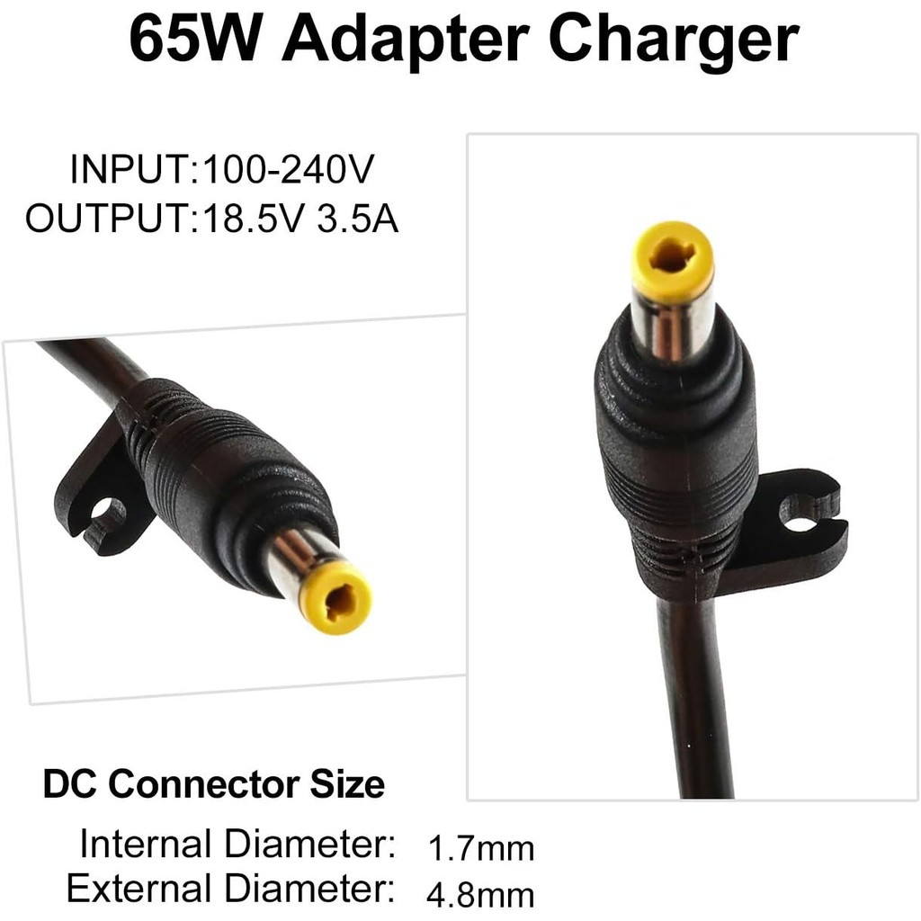 18.5V 3.5A 65W แล็ปท็อปสําหรับ HP Pavilion DV6000 DV8000 DV2000 DV9000 DV1000 DV6500 DV6700 DV9500 H