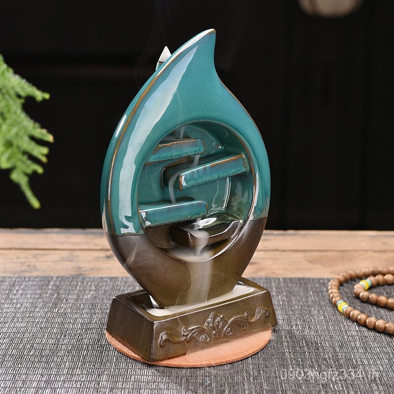 X Xingyun น้ําไหล Backflow กระถางธูปธูปถนนเครื่องประดับประดับ CPO3