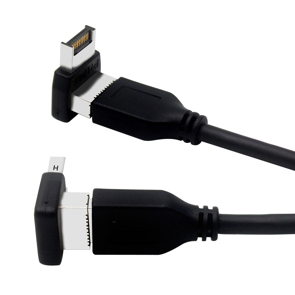USB 3.1 Type E 90 องศาแปลงด้านหน้า USB C Header อะแดปเตอร์ด้านหน้า TYPE C ซ็อกเก็ตสําหรับเมนบอร์ดคอมพิวเตอร์ ราคา ถูกที่สุด ดีลบีเคเค แกลเลอรีภาพที่ 4