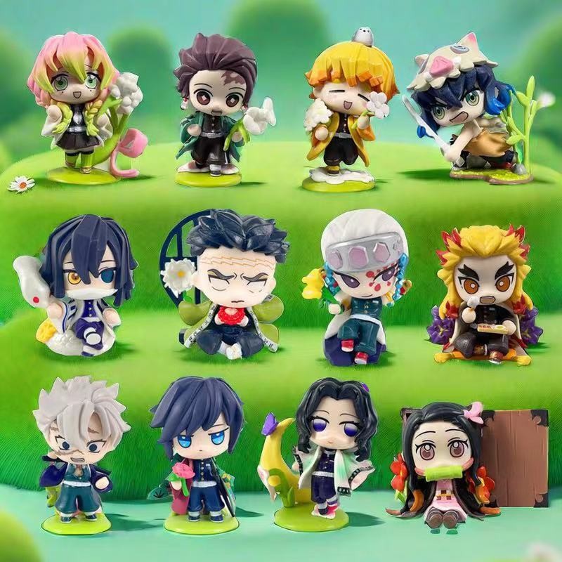 【พร้อมส่ง】อาคาสะ ชิโนบุ มุอิจิโร่ muichiro figure demon slayer popmart rengoku figure Tokito Muichir