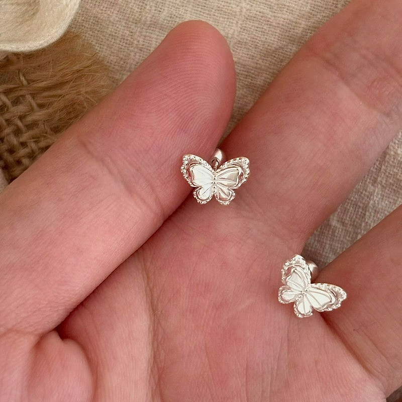 เครื่องประดับเงินแท้ S925 ต่างหูแบบสตั๊ดและหูกระดูก ใหม่ล่าสุด