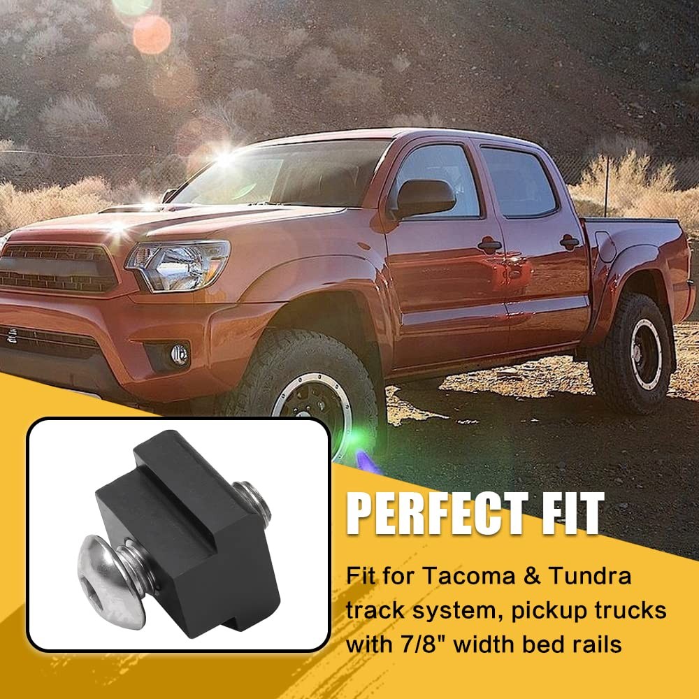 MELIPRON 10pcs T-Slot Nuts Fit สําหรับ Toyota Tacoma & Tundra Pick Up รถบรรทุกเตียง Deck Rails 3/8 "
