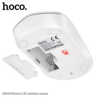 HOCO GM42 เมาส์ไร้สาย 2.4G เชื่อมต่อเสถียร ปรับ DPI 3 ระดับ พร้อม 4 ปุ่มกด ใช้งานง่าย ถ่าน AA hc6