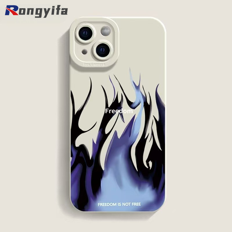 Blue Flame รูปแบบเคสโทรศัพท์สําหรับ Realme GT7 GT6 GT Neo 7 6 SE GT5 GT2 GT Explorer Master Q5i Q5X 