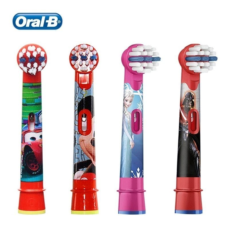 หัวแปรงสีฟัน Oral B หัวทดแทน EB10 หมุนขนนุ่มลายการ์ตูน Disney หมากฝรั่งฟอกสีฟันสําหรับเด็ก