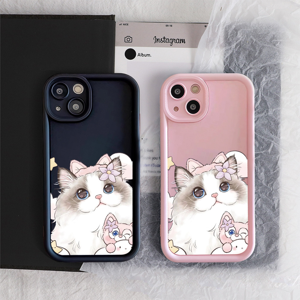 จัดส่งในพื้นที่ เคสพื้นผิวที่เป็นน้ำค้างแข็ง น่ารัก แฟชั่น For GALAXY A06 A16 A05 A22 A50 A30S A55 A73 A35 S24FE JGS087