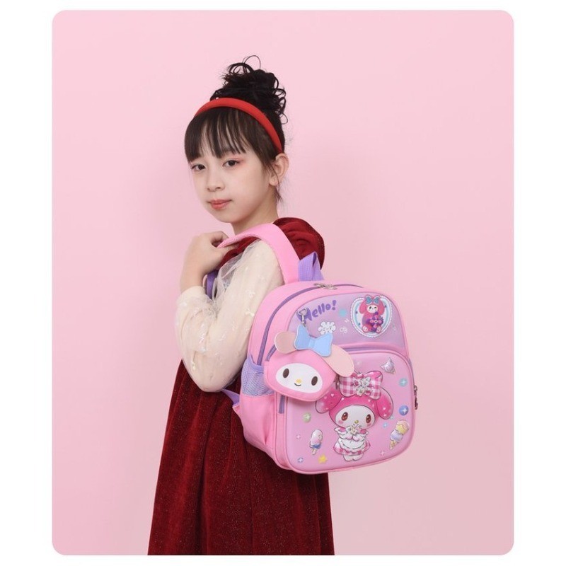 MOKO กระเป๋านักเรียน กระเป๋าเป้คุโรมิ เด็ก3-6ปี ขนาด29x26x11CM กันน้ำ สายรัดปรับได้ พร้อมส่ง - รูปที่ 5