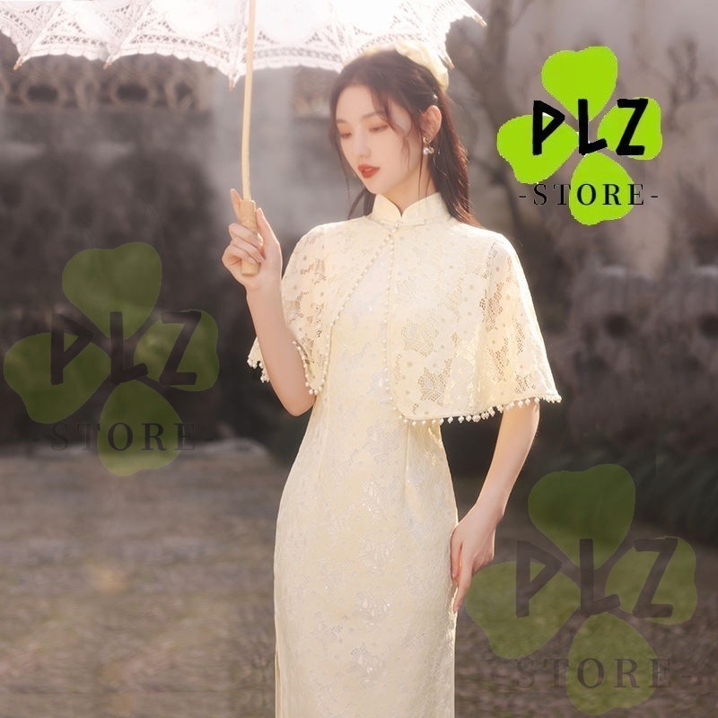 新款.热卖裙 新款.老年新款女连衣裙复古套装 气质拼装 风cheongsam cheong cheong che che cheongsam รุ่นปรับปรุงชุดสาว Retro คนดั