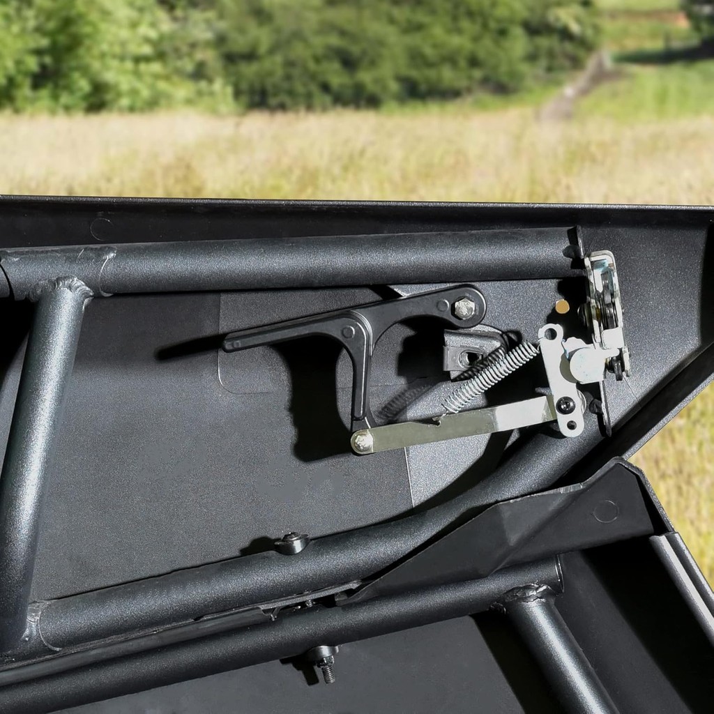 SAUTVS อลูมิเนียมประตูจับสําหรับ Can-Am X3 & Max, สีดําผงเคลือบประตูสลักสําหรับ Can-Am Maverick X3 X