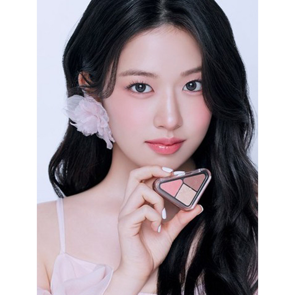 พาเลทตา eyeshadow อายแชโดว์ สินค้าใหม่ CLIO CLIO CLIO สามเหลี่ยมขนาดเล็ก Tricolor Eyeshadow Palette 