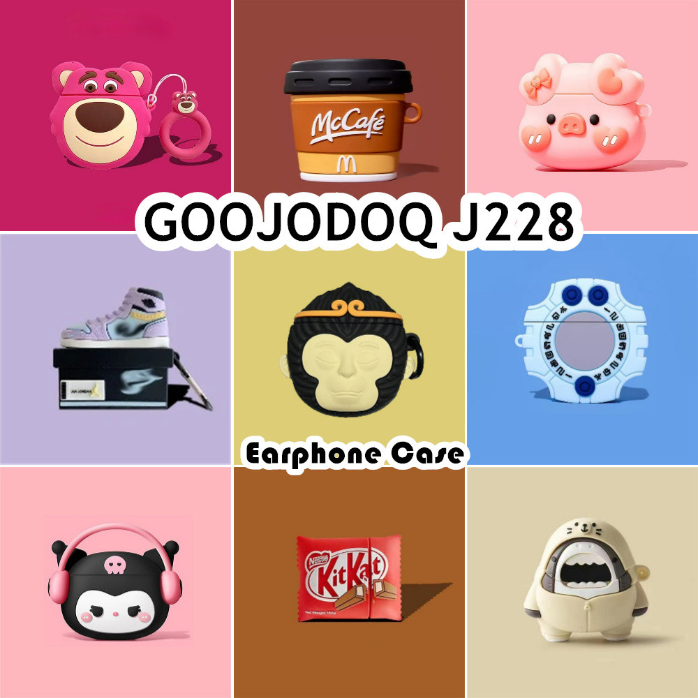คุณภาพสูง สําหรับ GOOJODOQ J228 กรณีน่ารักการ์ตูนซิลิโคนอ่อนนุ่มหูฟังกรณีปลอก NO.1