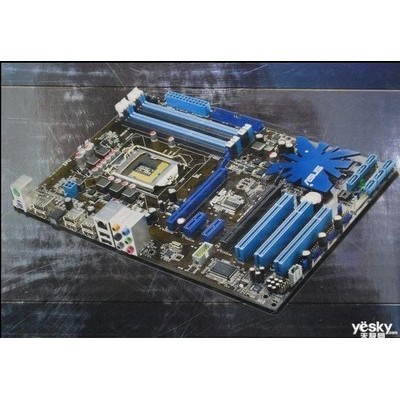 Asus P7P55 LX 1156 Pin P55 เมนบอร์ด DDR3 แบบบูรณาการเมนบอร์ดสนับสนุน i3 i5 i7