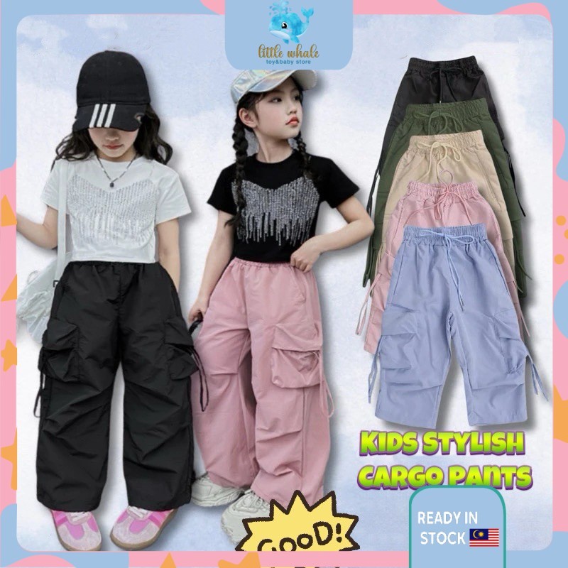 Unisex Kids Stylish Cargo Pants Boys and Girls Cargo Pants Kid Pants Boys Long Pants