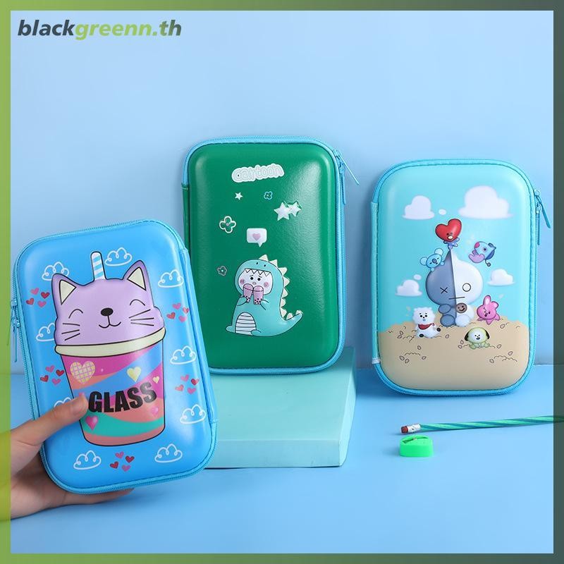 BGREE EVA 3D Cube ความจุขนาดใหญ่กล่องดินสอเด็กมัลติฟังก์ชั่เครื่องเขียนกล่องดินสอกันน้ําสําหรับนักเรียนอุปกรณ์สํานักงาน