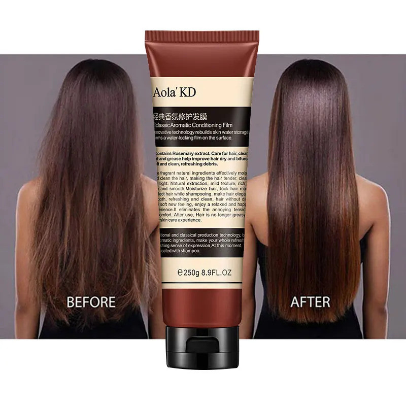 250ml มาส์กผมน้ําหอมคลาสสิกซ่อมแซมบํารุง Frizzy แห้ง Softening Conditioner Sage Extract Soy Amino Ac