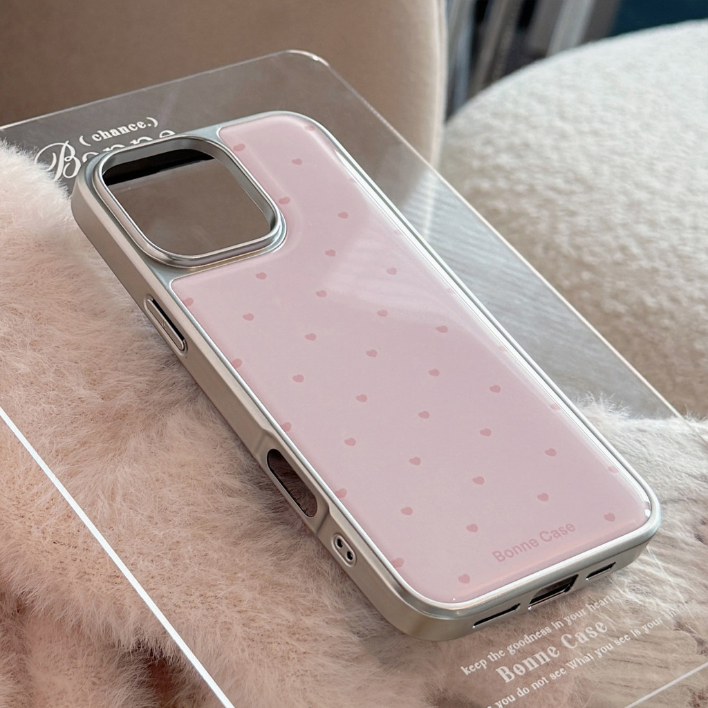 สีสันหัวใจขนาดเล็กเปลือกโทรศัพท์มือถือ Anti-Fall เคสโทรศัพท์สําหรับ iPhone 16 Promax 15 Promax 11 12 13 14plus 15plus 16e 16plus 15pro 15pro