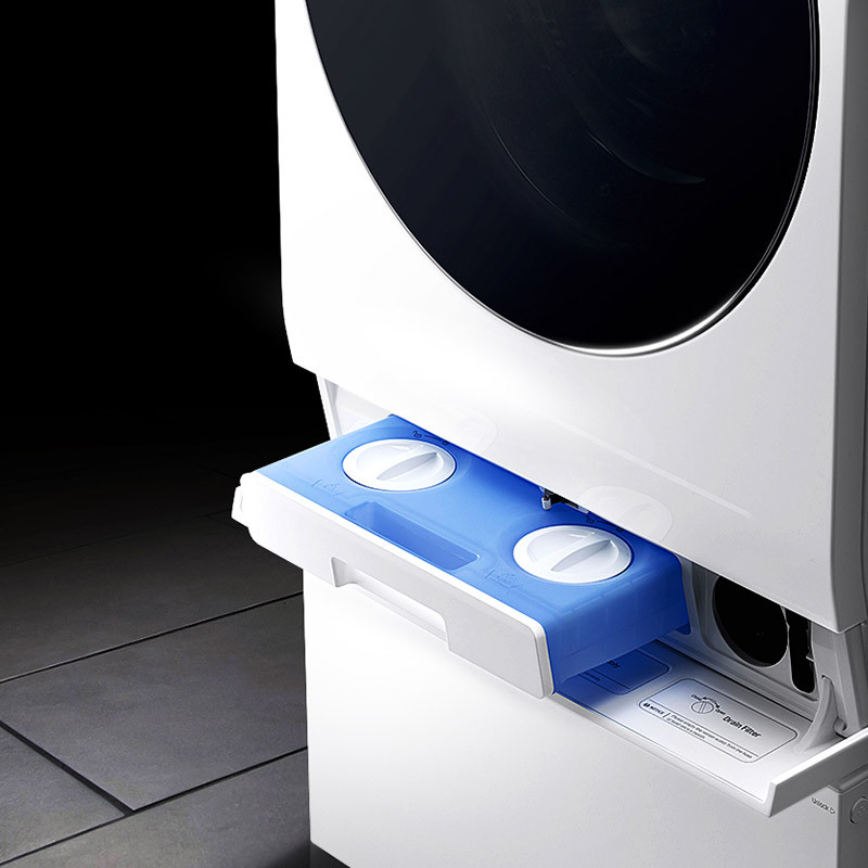 LG Seal WDRH657A0PW ต้นฉบับนําเข้า 14 กก. Roller Pulsator สองในหนึ่งเดียวไดรฟ์ตรงการแปลงความถี่ซักผ้