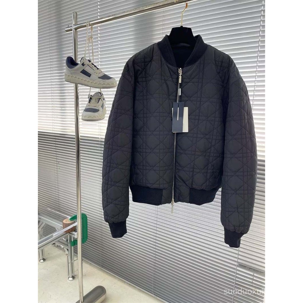 TP0E DI00R 24New Plaid Baseball Collar Double-Sided Quilted Jacket