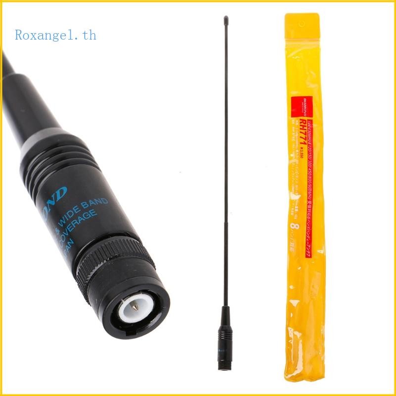 ROX 38 ซม.14 96in ความยาว RH-771 Dual Band VHF UHF BNC Walkie วิทยุมือถือเสาอากาศสําหรับ UV-5R