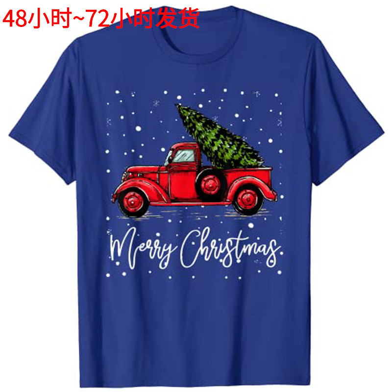 Pajama Red Truck 2025yyt_Christmas NEWMerry with 黑色蓝色Tree Xmas ANRC