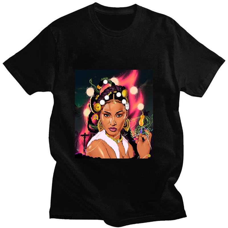 COD Shenseea เสื้อยืดคอปก สไตล์ฮาราจูกุ ผ้าฝ้ายคุณภาพ - 8WSI