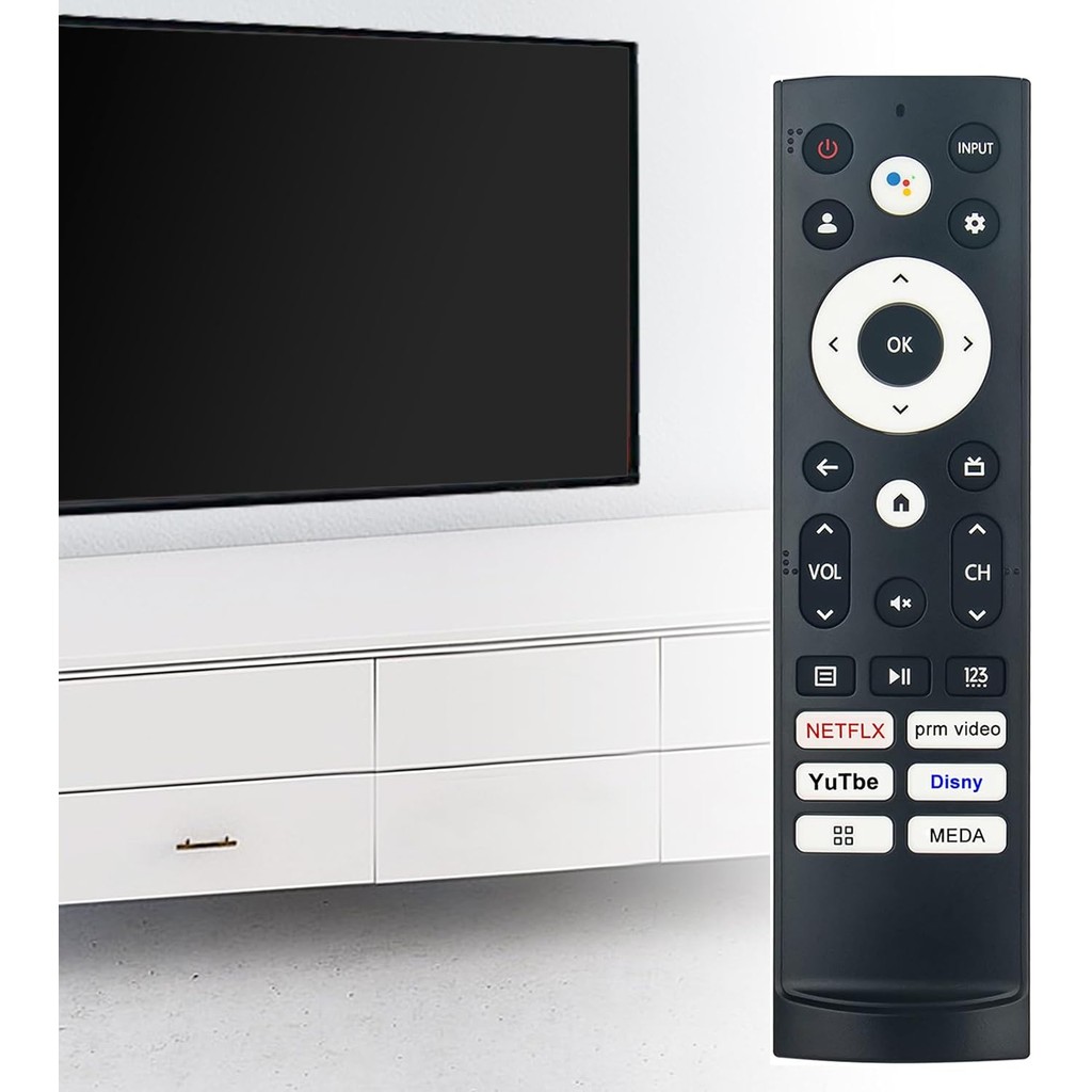 เสียงระยะไกลสําหรับ ERF3S90H เปลี่ยนรีโมทคอนโทรลเหมาะสําหรับ Hisense Google สมาร์ททีวี 43A6H 43A65H 