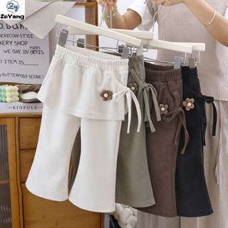 กางเกงบานสูงสำหรับเด็กสาว พร้อมกางเกงชั้นใน สวมใส่ได้ทั้งฤดู…