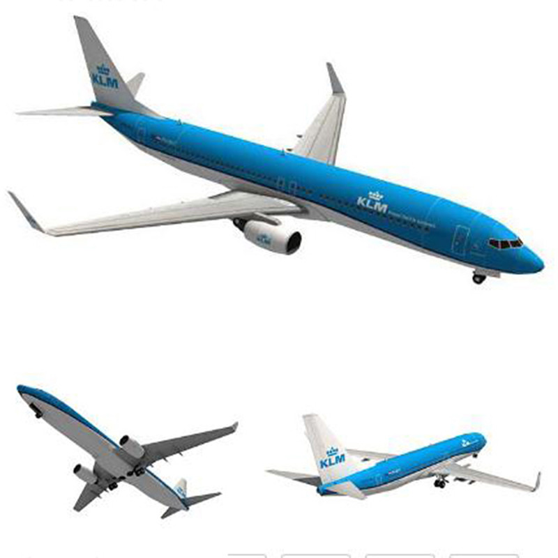 FD Legend Flash Sale 1:100 โบอิ้ง 737 Dutch Airlines ของเล่นทํามือ DIY 3D กระดาษรุ่น
