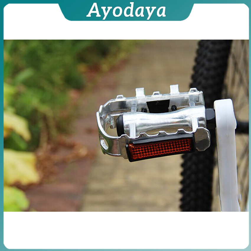 Ayo บันไดจักรยานอลูมิเนียม อุปกรณ์จักรยาน มี 2 สี สีเงิน และ สีดำ Bicycle pedals