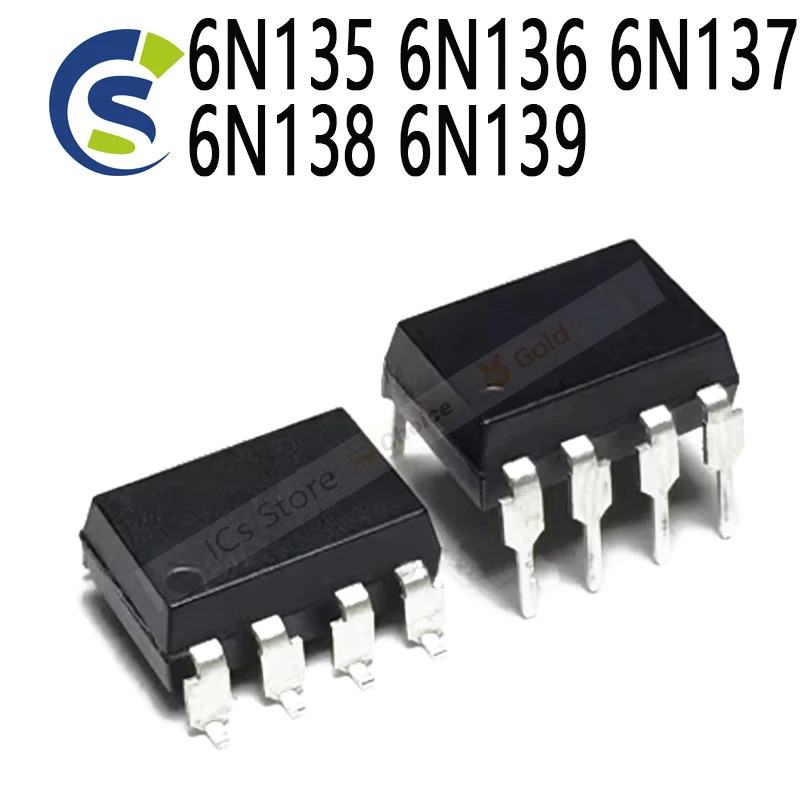 1-5PCS 6N135S 6N136S 6N137S 6N138S 6N139S 6N135 6N136 6N137 6N138 6N139 DIP-8 SOP-8 Optocouplers ชิป