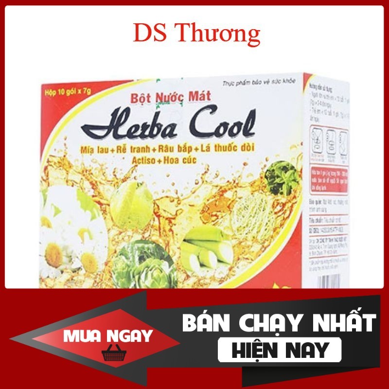 COMBO 02 BOXES HERBA COOL COOL Water Powder (กล่อง 10 แพ็ค)