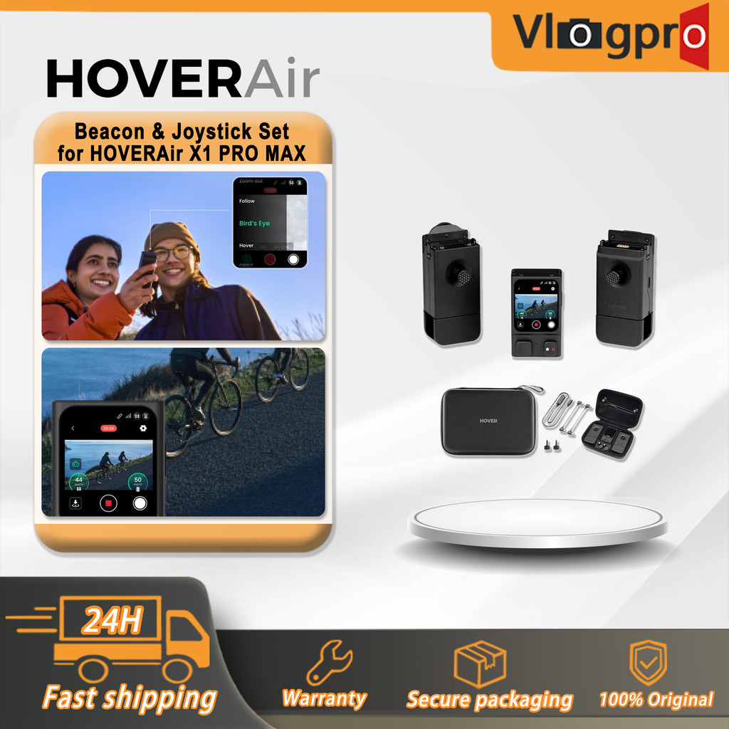 HOVERAir Beacon & จอยสติ๊กชุดสําหรับ HOVERAir X1 PRO MAX โดรนแบบพับได้