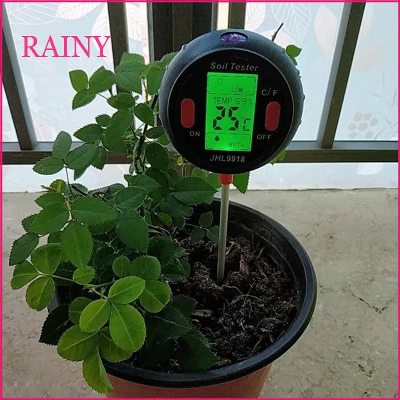 RAINY Acidity Soil Tester Water MoistureFertility Sunlight Test Meter Plant Moist Test