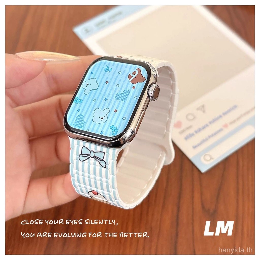 น่ารักการ์ตูนลาย Loopy Bear Loop Magnetic Watch Band รูปที่ 8