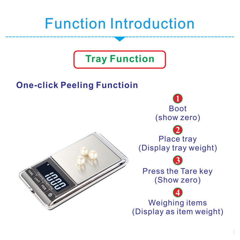ตาชั่งดิจิตอล 0.01 กรัม เครื่องชั่งดิจิตอล 0.1g-500g. เหมาะสำหรับชั่งน้ำหนักเครื่องประดับ/ทอง/เพชร/อาหาร/กาแฟ ฯลฯ - รูปที่ 2