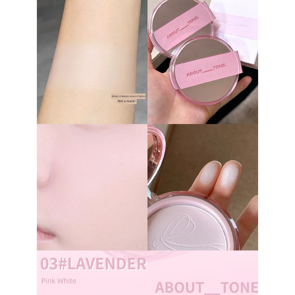 ABOUT TONE Ribbon Pressed Powder EGLIPS Loose Powder คอนซีลเลอร์ Fine Glitter Highlight Brightening 