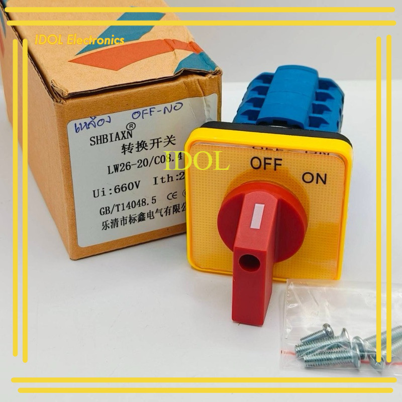 LW26-20/C08 สวิตไมโครสวิต 3จังหวะ LW26-20/C08.4