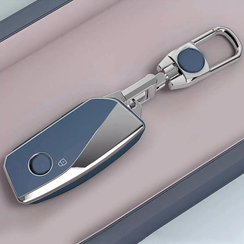 รถ Remote Key Fob กรณี Fit สําหรับ BMW 2 7 Series X1 iX XM X5 X6 X7 Blue & Silver TPU