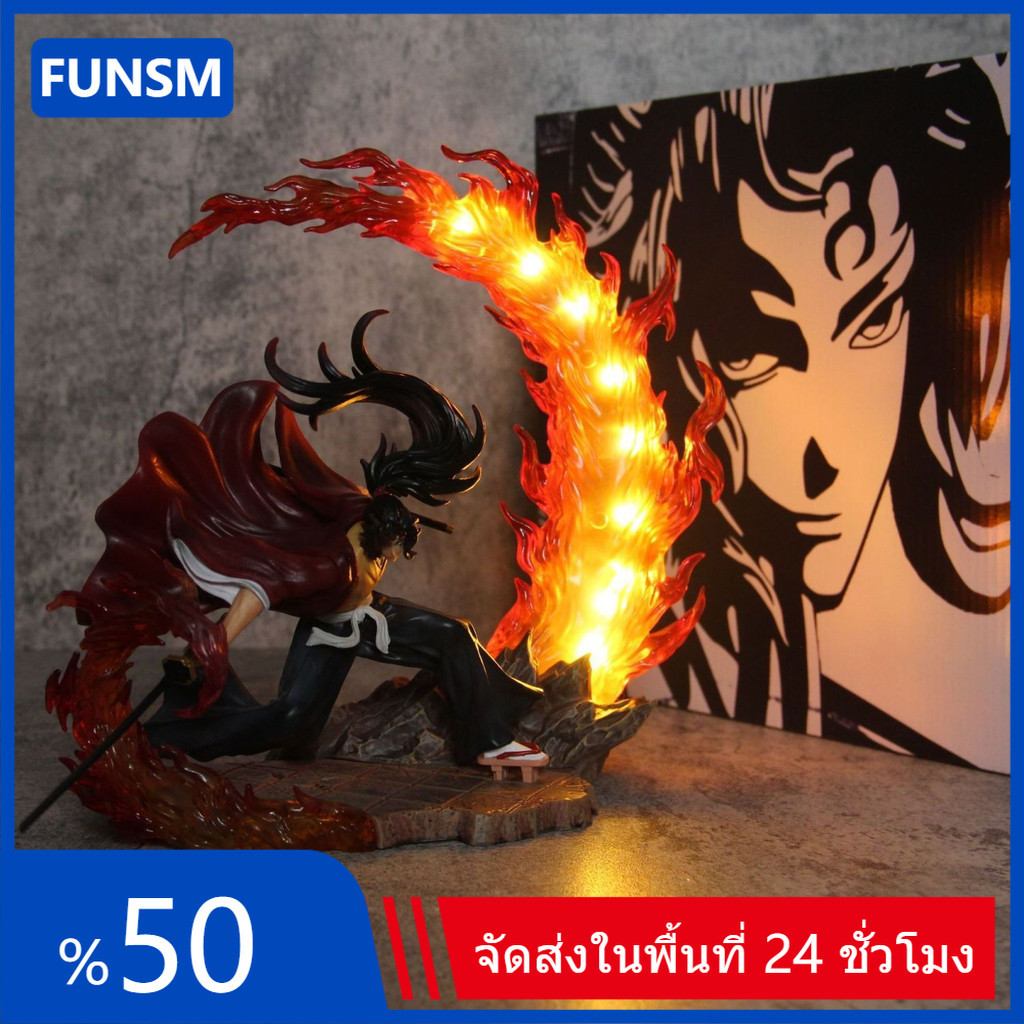 23ซม.Yoriichi Kokushibo Demon Slayerคอสเพลย์โคมไฟส่องสว่างอะนิเมะOne PieceรูปCODสต็อกคอสเพลย์Action 
