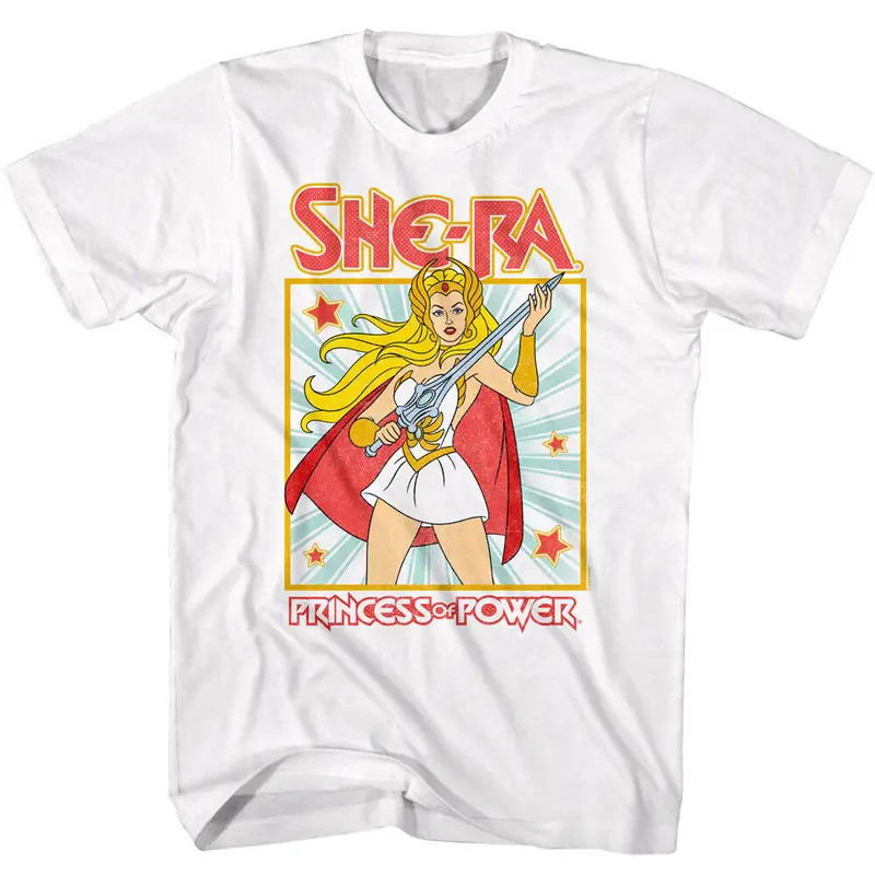 She Ra Star Burst Princess Of Power Masters The Universe Rebel เสื้อยืดผู้ชาย