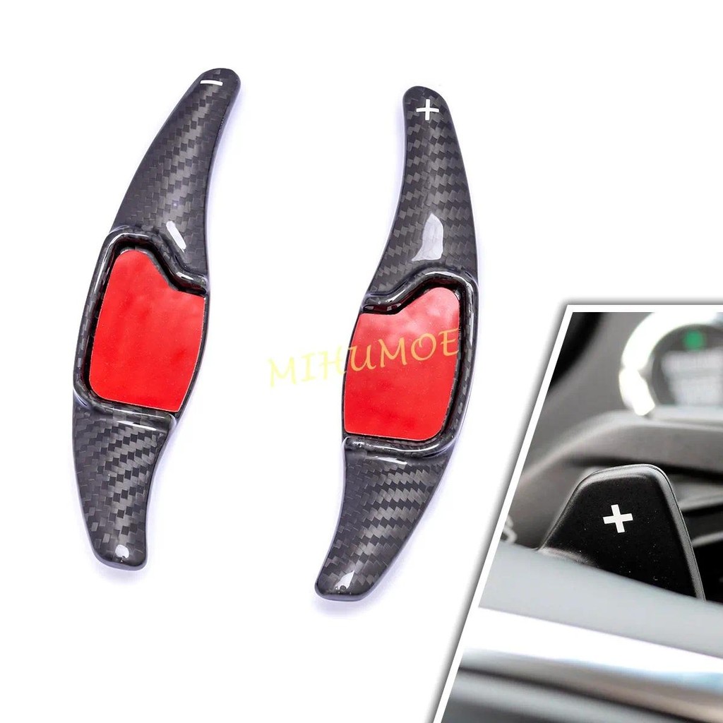 คาร์บอนไฟเบอร์พวงมาลัย Paddle Shift Extension สําหรับ 2013-2023 Ford Fusion Mondeo Edge Lincoln MKC 