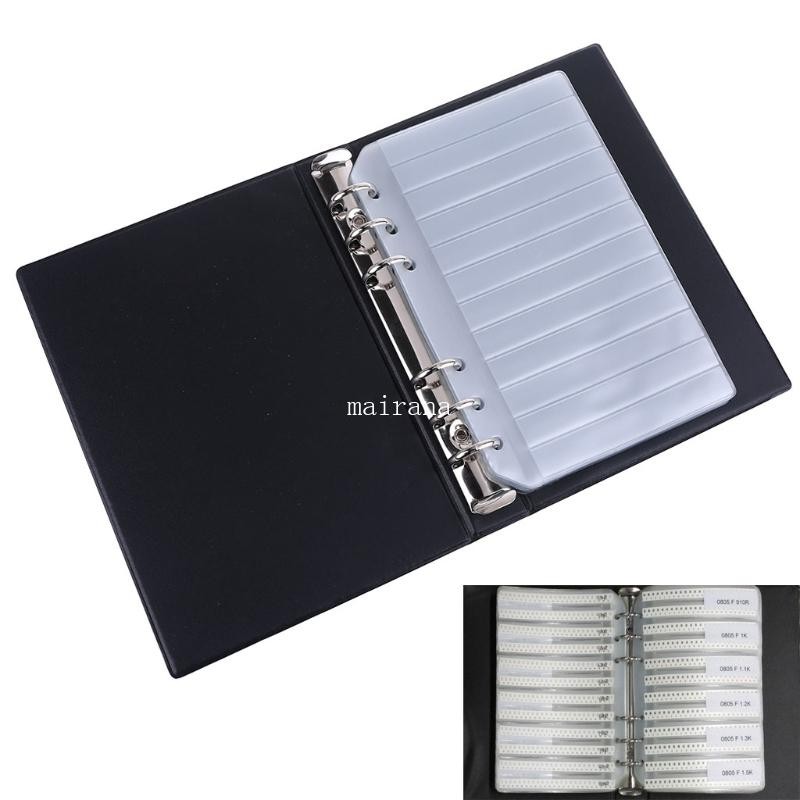MT Blank Book 0201 0402 0603 0805 1206 SMD Resistor Book Capacitor Resistance Package Component ตัวอ