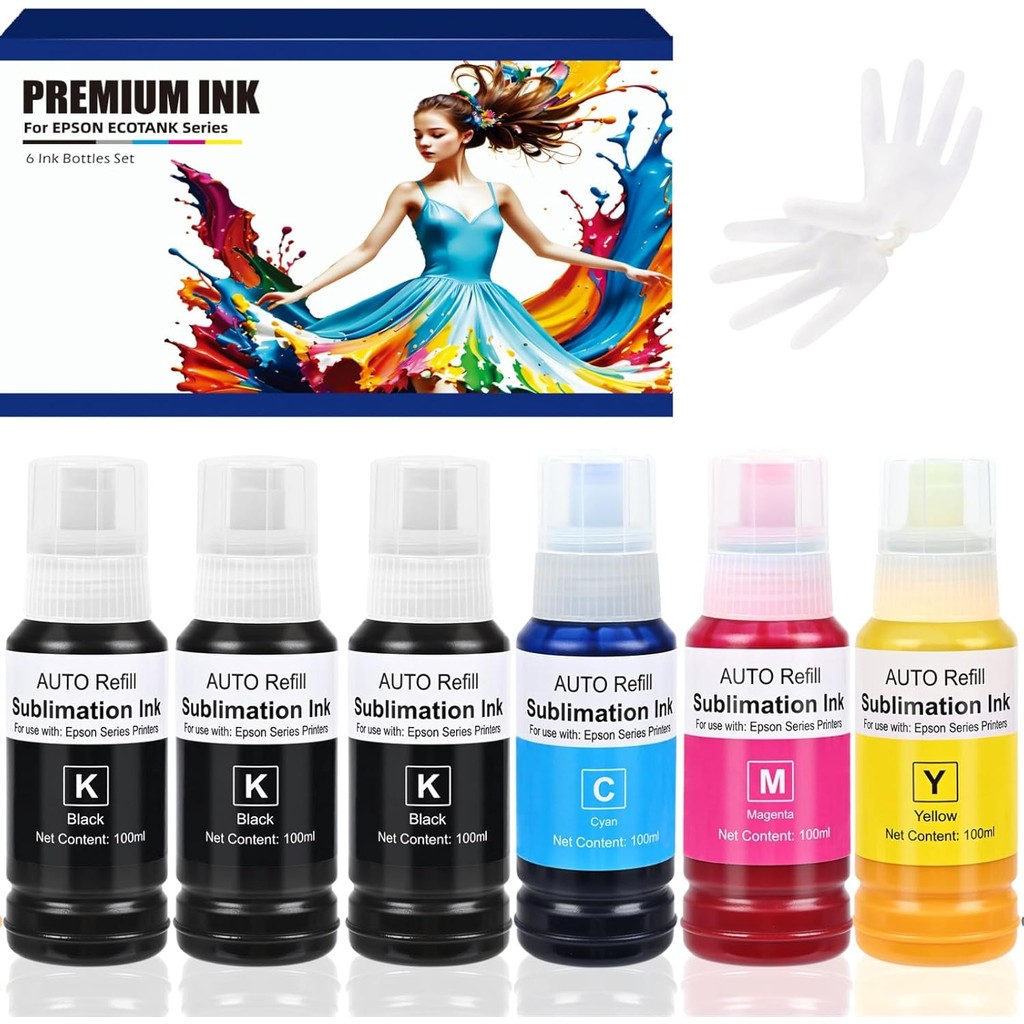 หมึกระเหิด 600 มล. สําหรับ Ecotank ET-15000, Eoctank ET-2800, ET-2750, ET-4850, ET-2720, ET- 2400, E