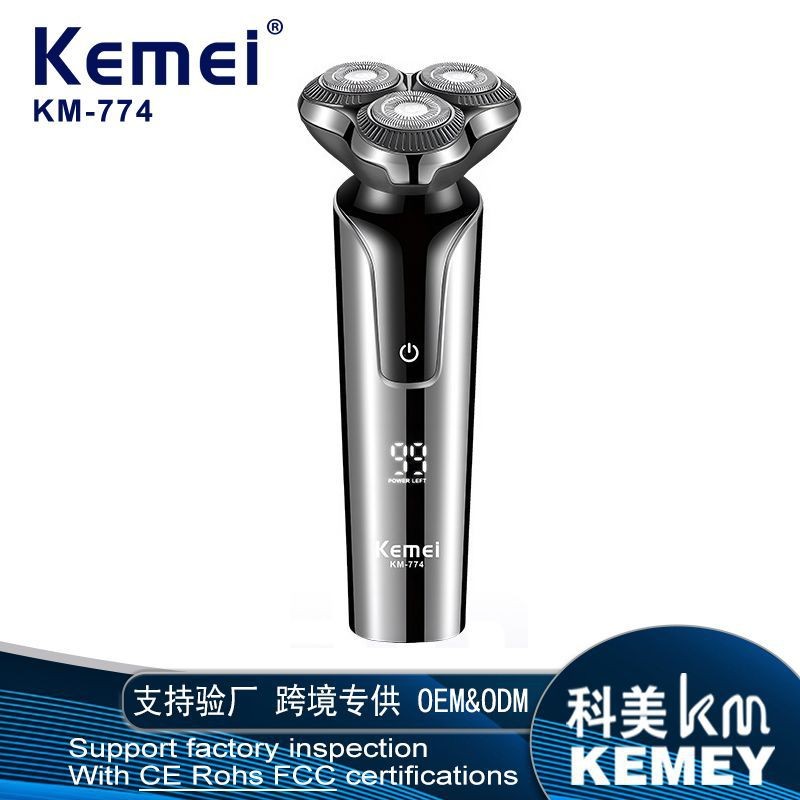 Kemei Kemei โกนหนวดผู้ชาย KM-774 โกนหนวดไฟฟ้า Ultra Clean โกนเครา