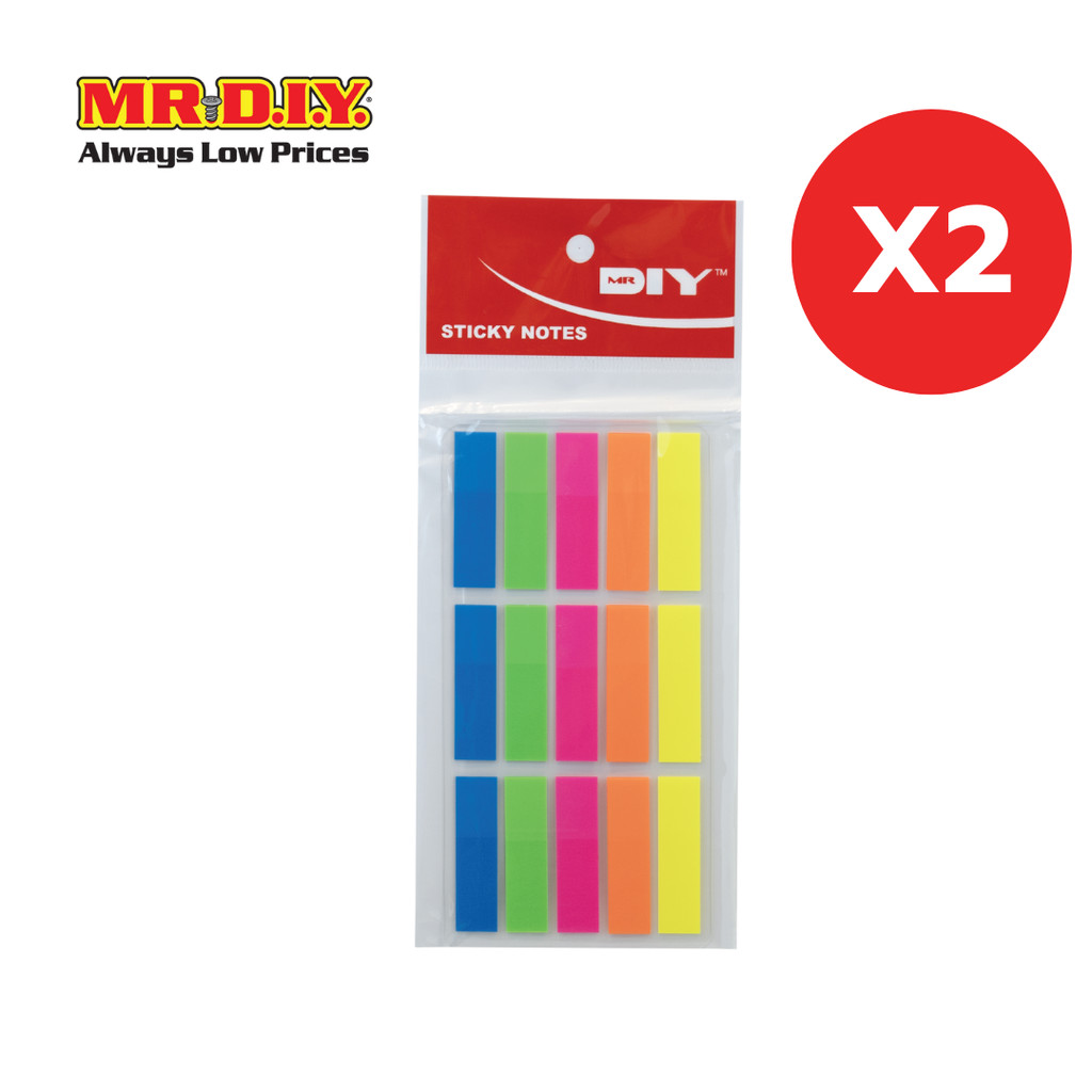 [2 แพ็ก] MR.D.I.Y. ป้ายแท็กกระดาษ สีสะท้อนแสง จำนวน 60 แผ่น/แพ็ก