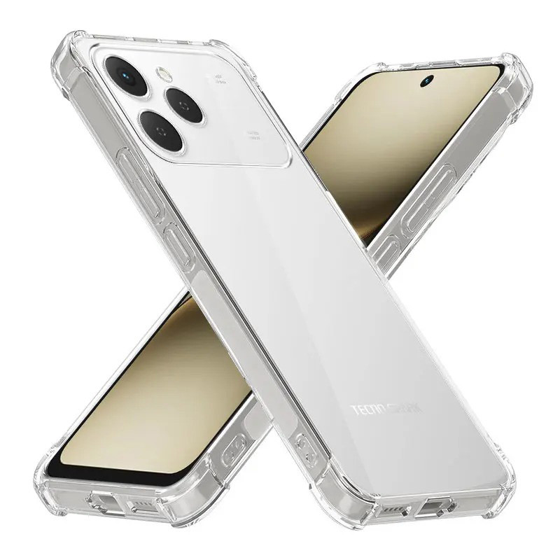 สําหรับ Tecno Spark 40 40C 40 Pro + KM7 KM6 KM5 KM4k นุ่มกันกระแทกคริสตัลเจล TPU Shock-Absorption ฝา