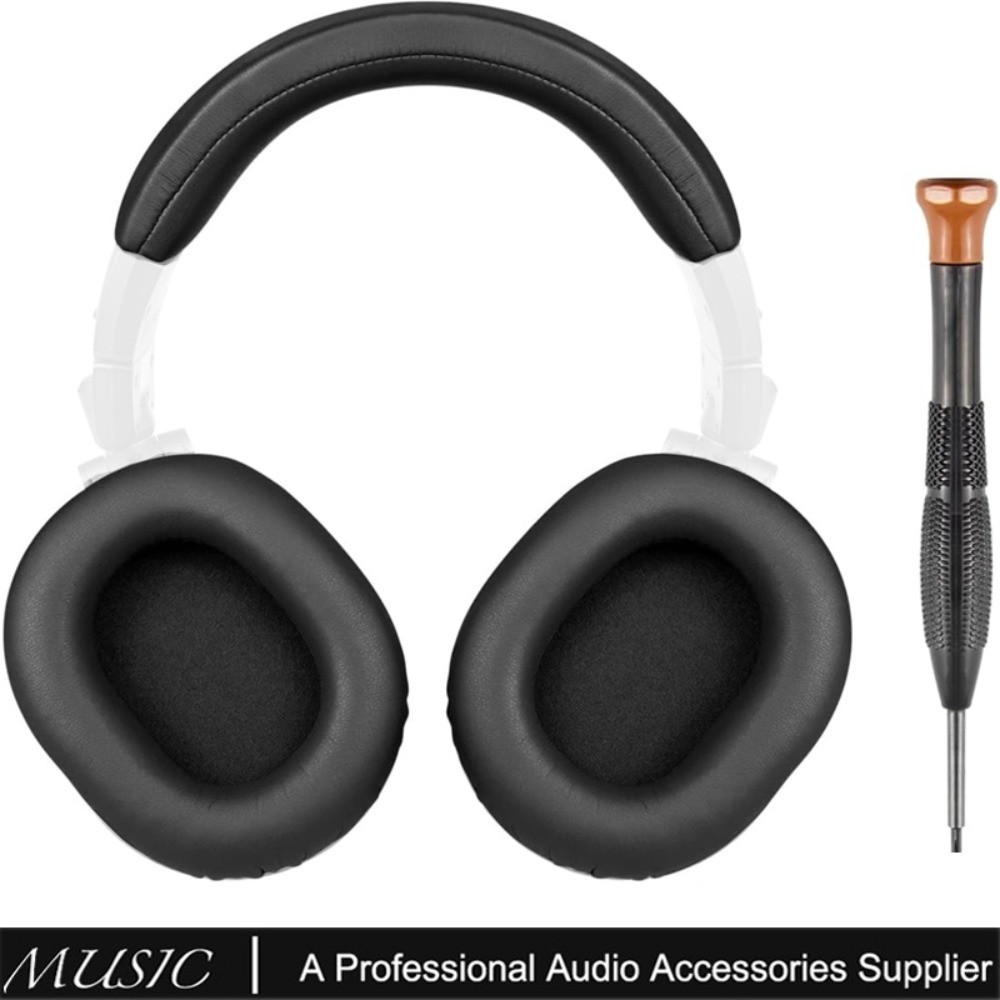 ชุดเปลี่ยนแผ่นรองหูฟัง + ที่คาดผมสําหรับ ATH M50, M50X, M50XWH, M50XBT, M50XBT2, M50S/LE หูฟัง, เปลี